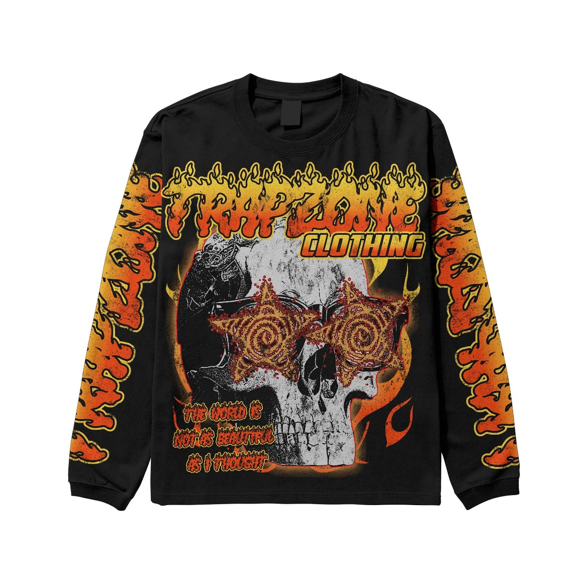 TrapZone Death by Fire long-sleeved t-shirt