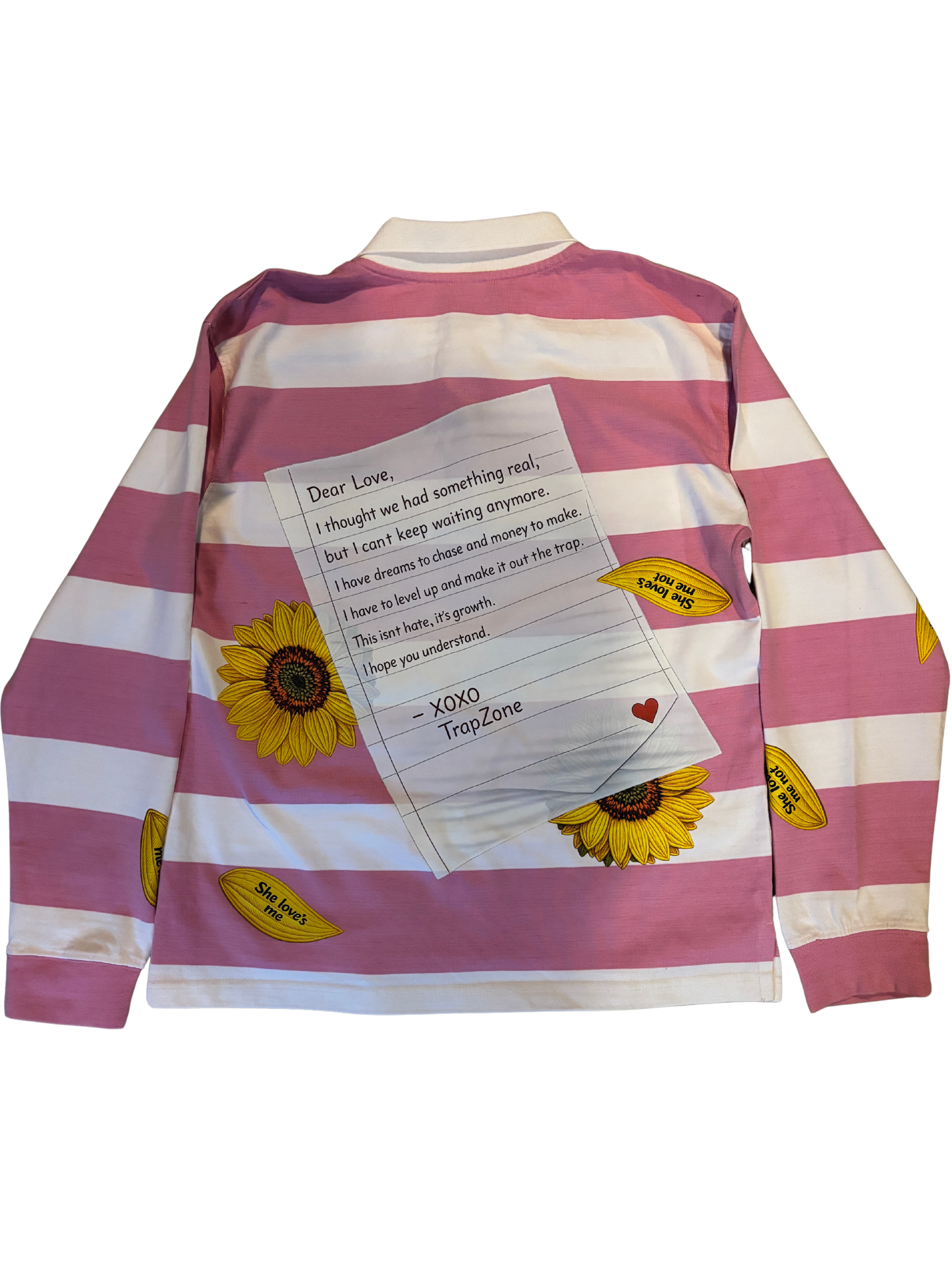 Trapzone “Dear Love” Valentine Rugby (Pink/Cream)