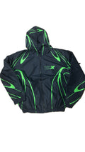 TZX Windbreaker Short Set – Black/Neon Green