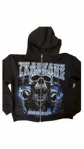 TRAPZONE GRAPHIC ZIP HOODIE