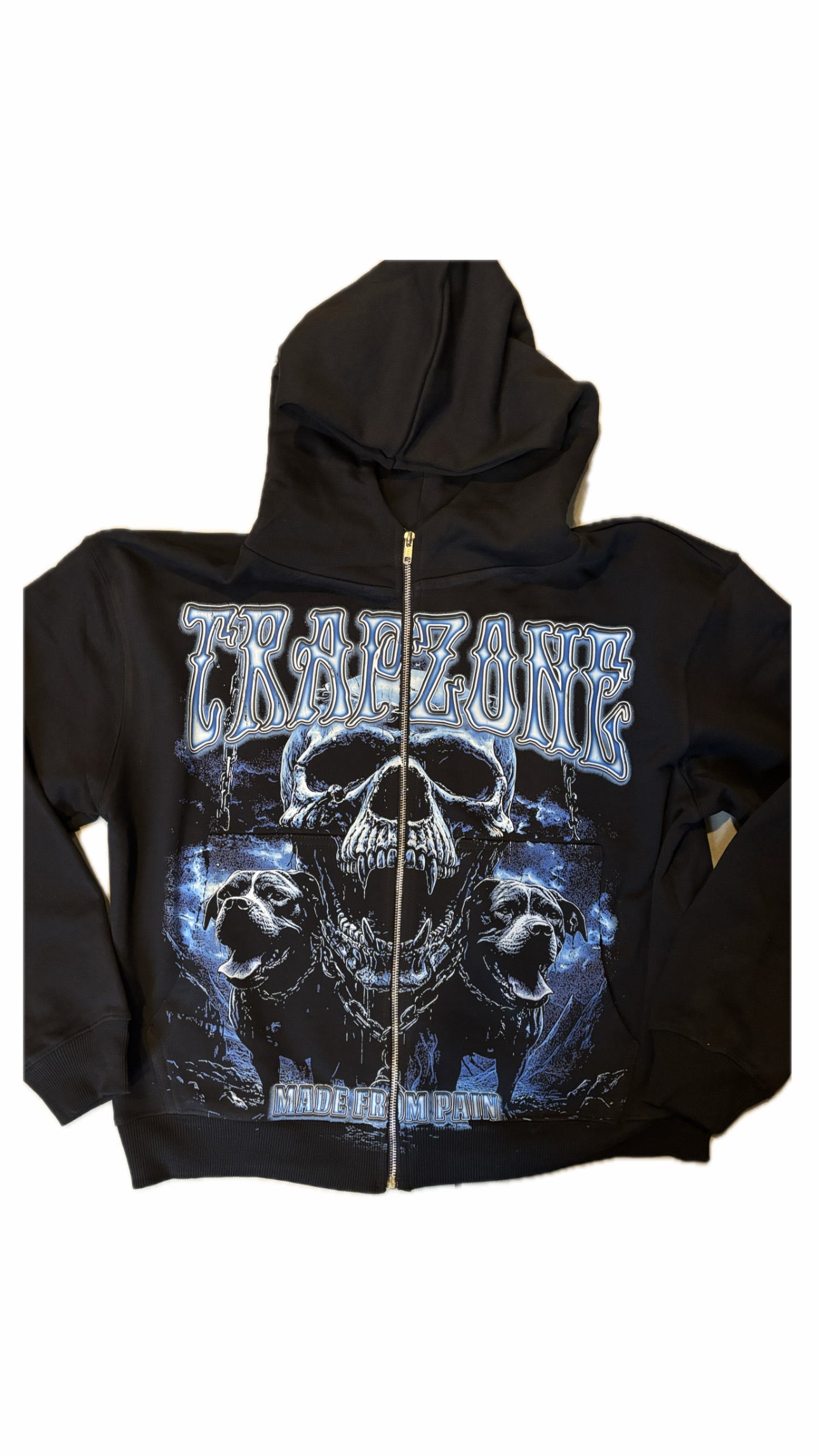 TRAPZONE GRAPHIC ZIP HOODIE