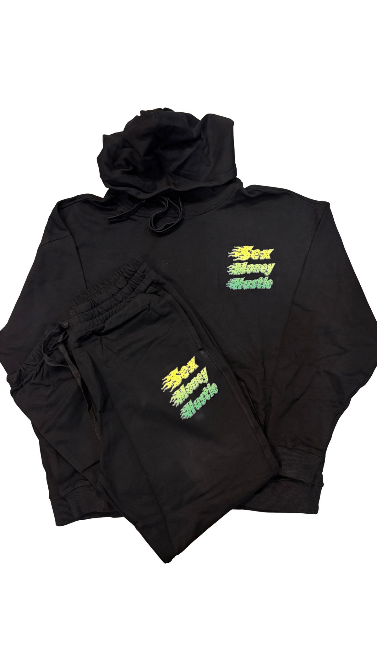 Trapzone “Sex Money Hustle” Sweatsuit – BLACK