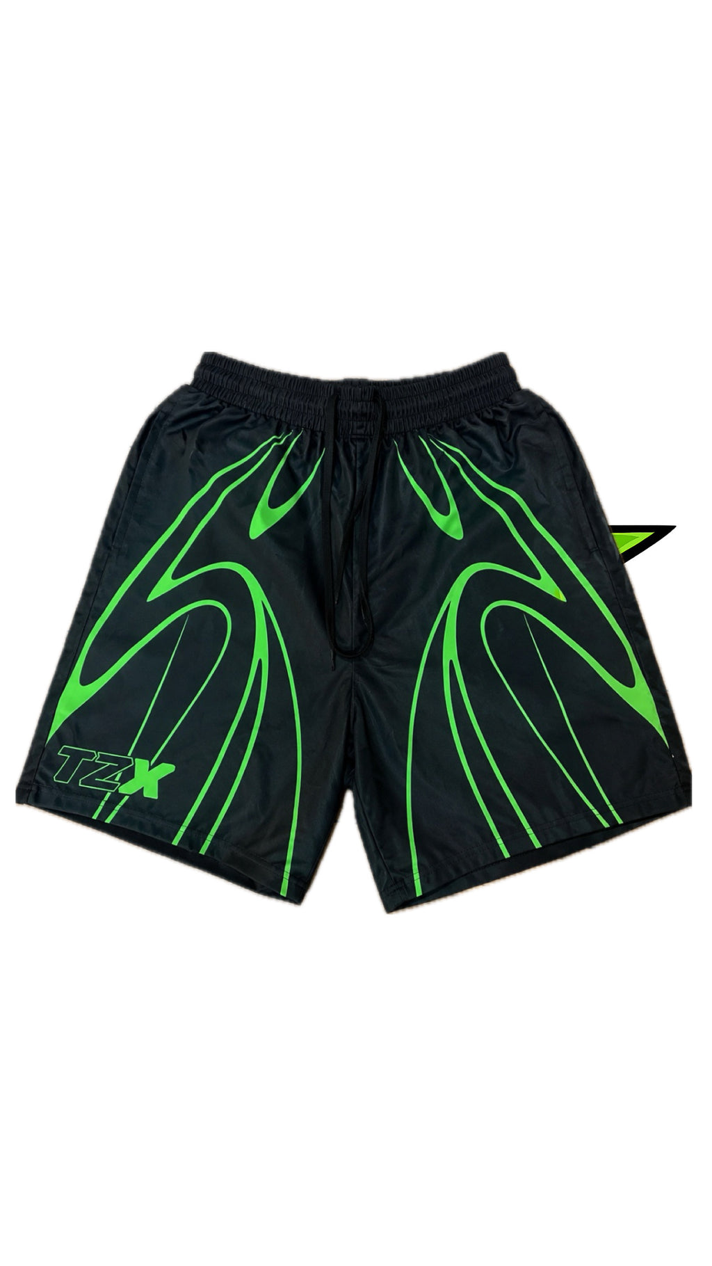 TZX Windbreaker Short Set – Black/Neon Green