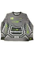 TZX MX Motorsports Jersey – Grey/Neon Green