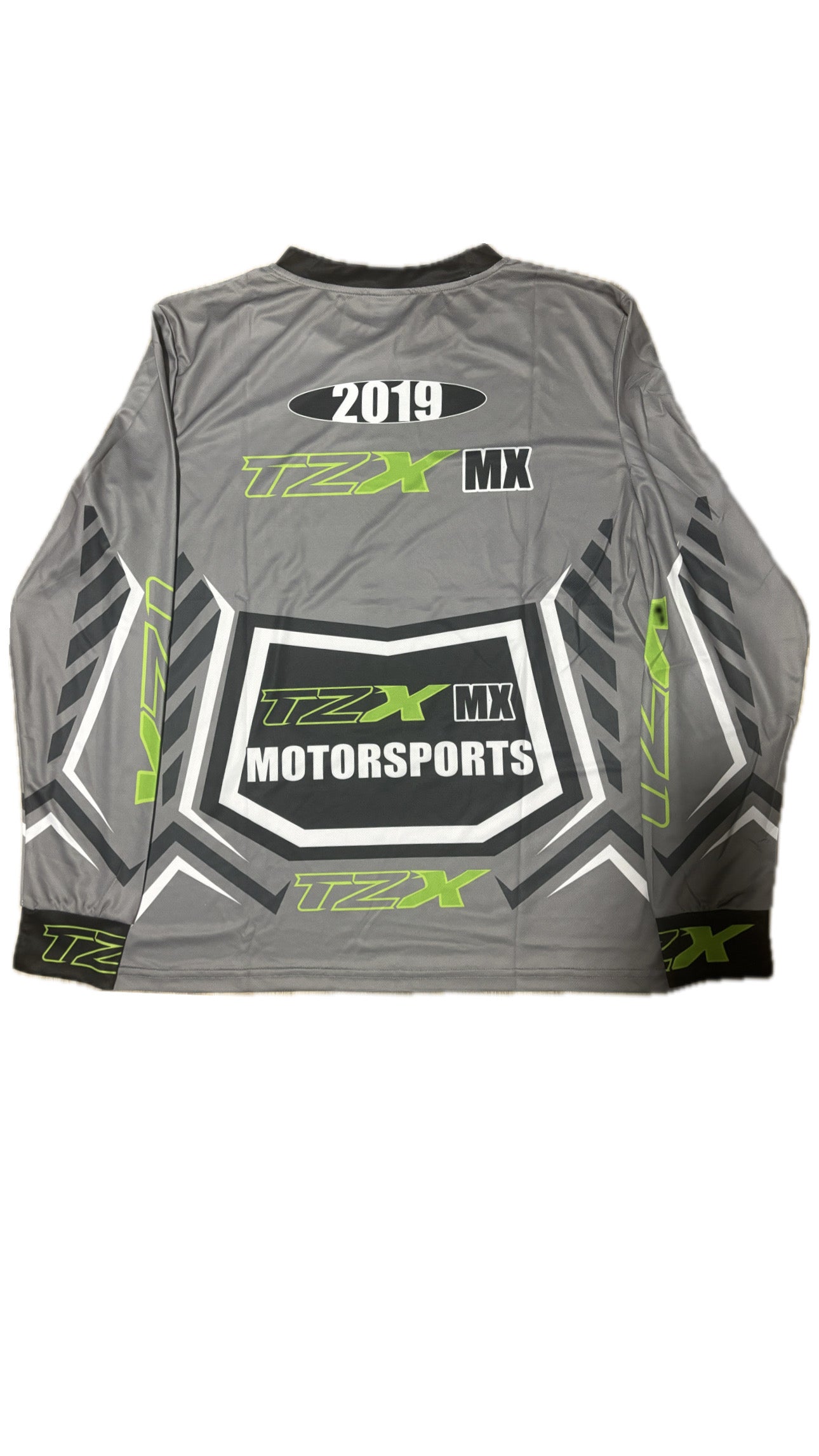 TZX MX Motorsports Jersey – Grey/Neon Green
