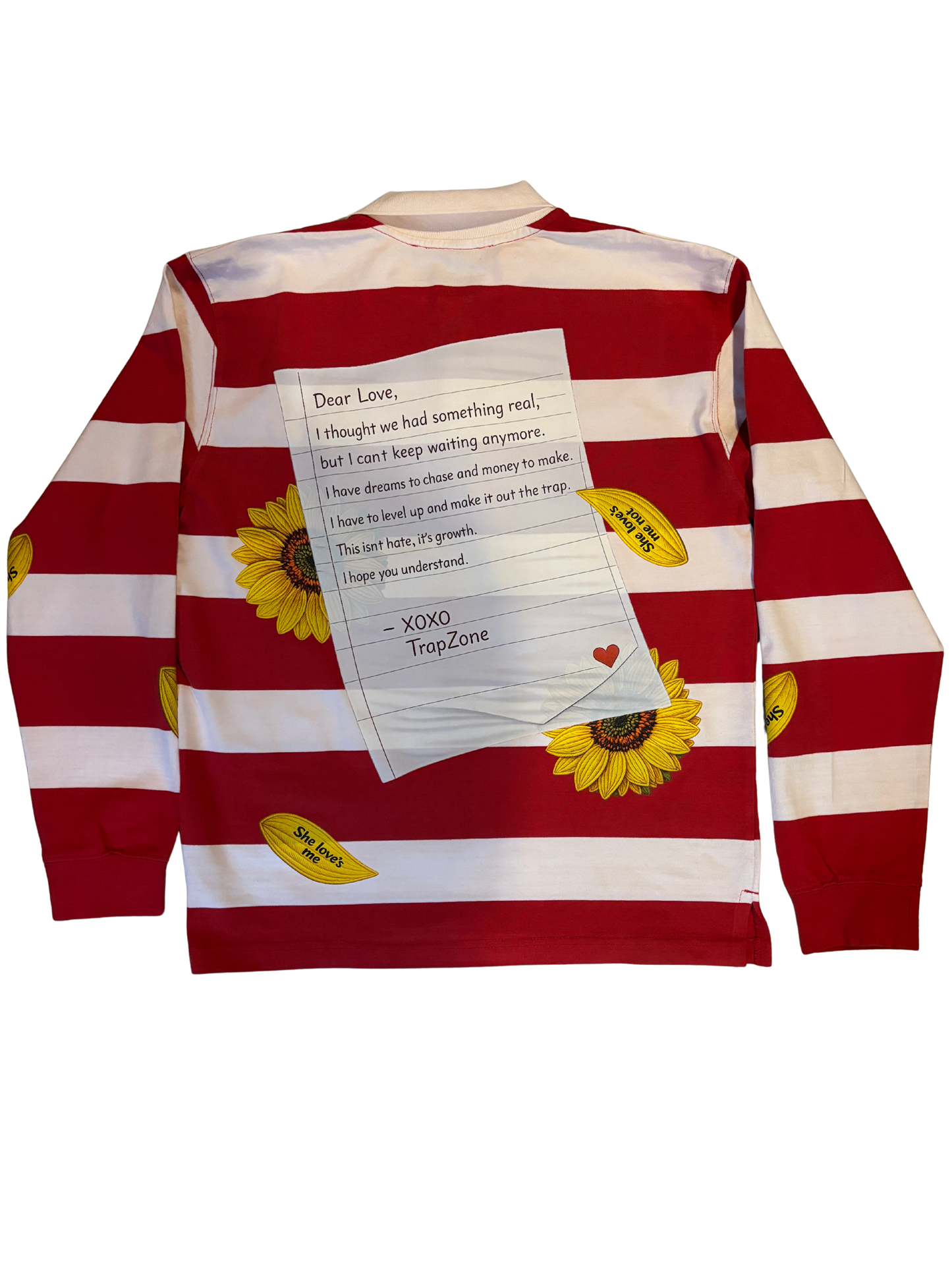 Trapzone “Dear Love” Valentine Rugby (Red/Cream)