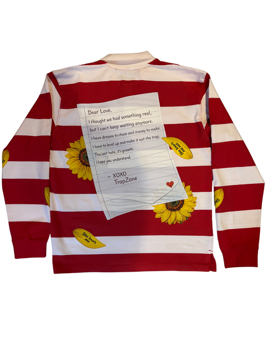 Trapzone “Dear Love” Valentine Rugby (Red/Cream)