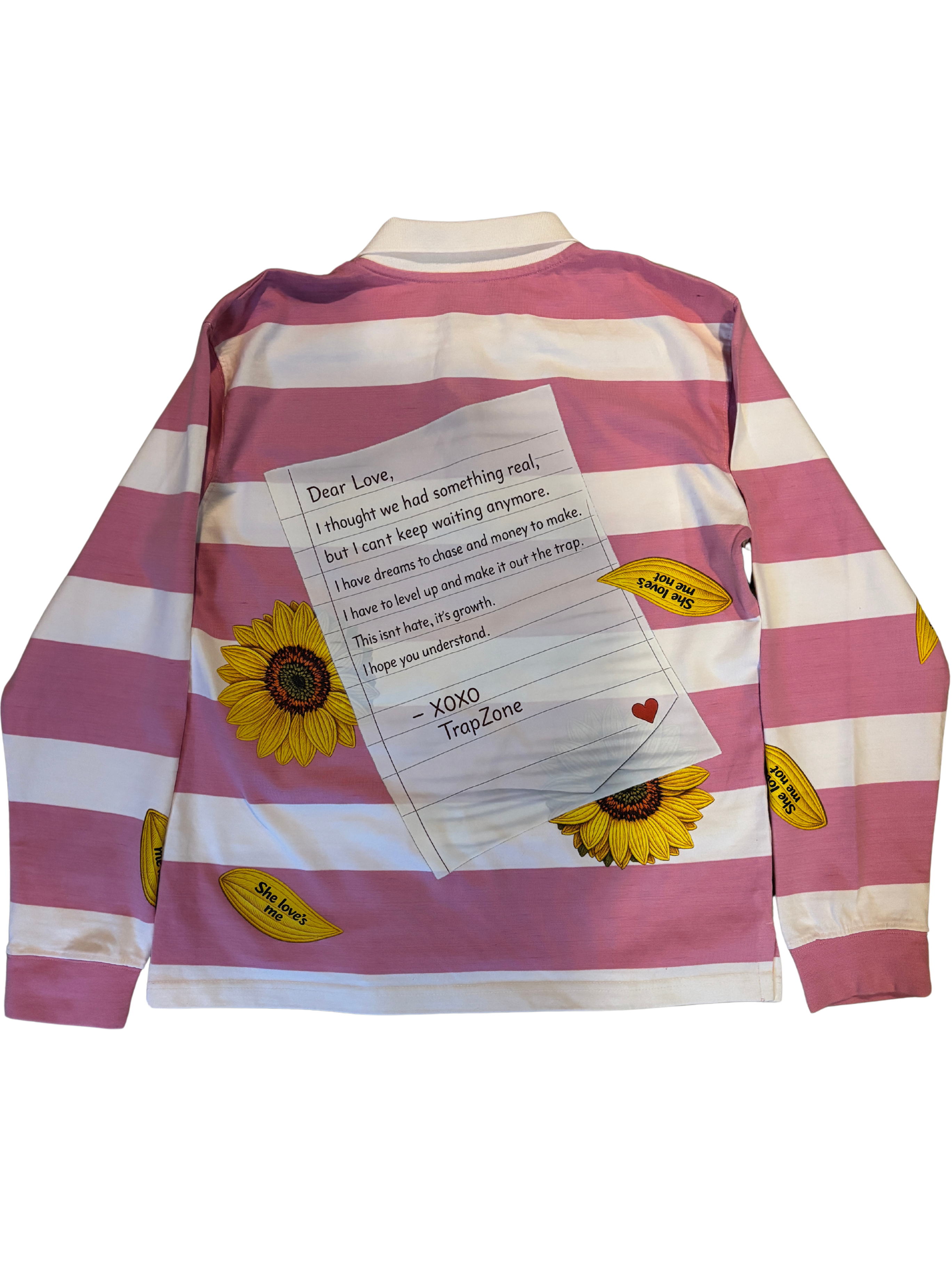Trapzone “Dear Love” Valentine Rugby (Pink/Cream)