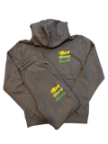 Trapzone “Sex Money Hustle” Sweatsuit – Stone Gray
